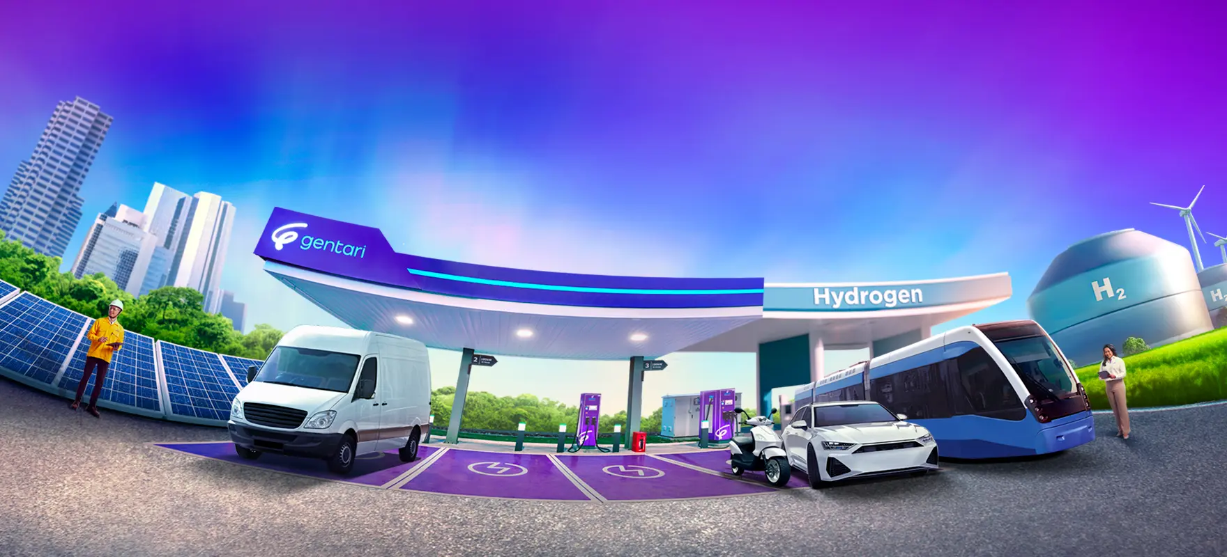 Gentari provides sustainable and clean energy solutions to help customers take their next step in their decarbonisation journey